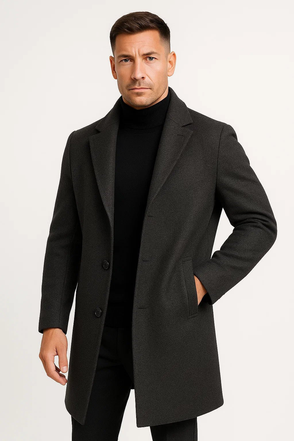 Trench Coat Homme Mi-Long – Coupe Sophistiquée Légère | Adrian Trenchcoat Automne