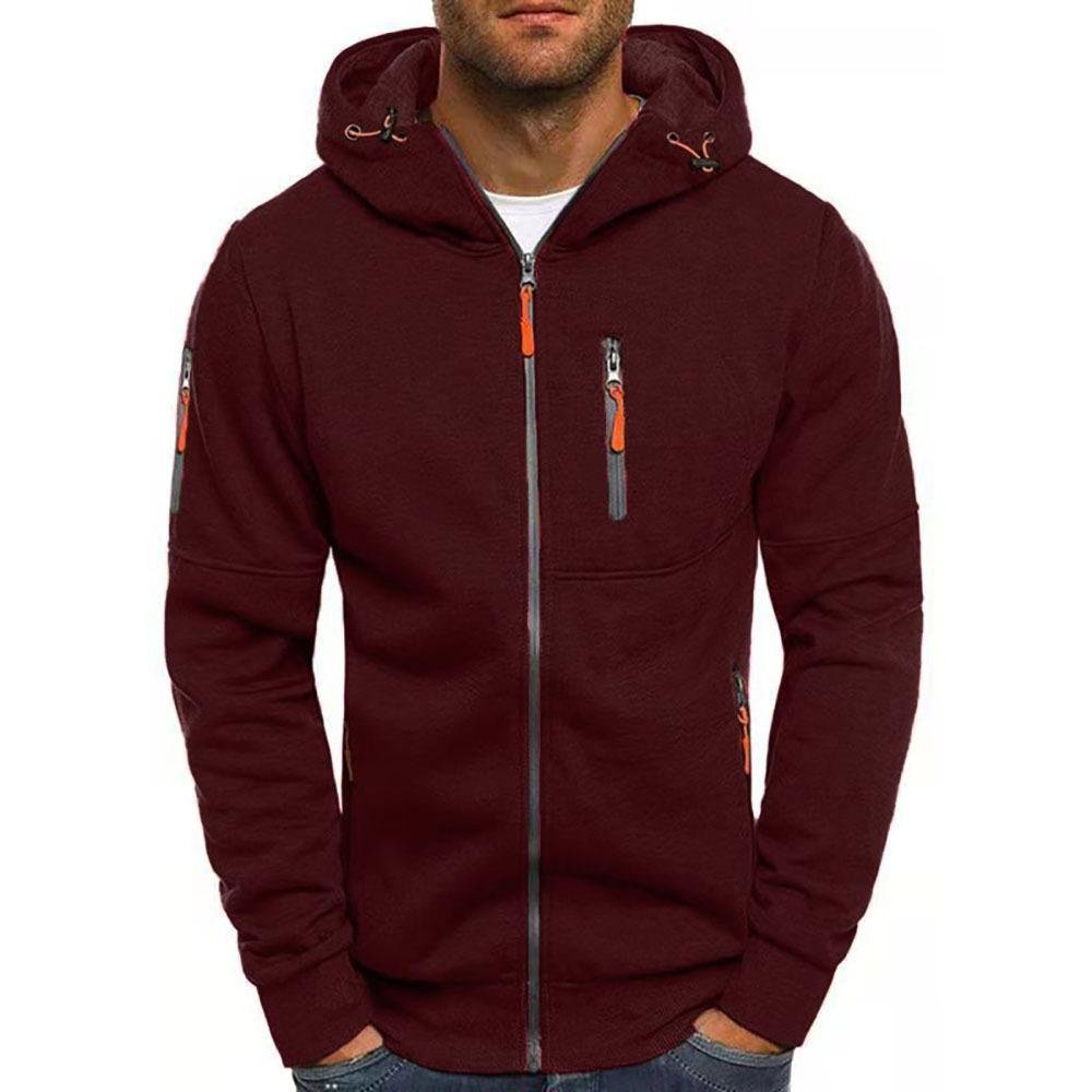 Sweatshirt Zippé Homme Capuche – Veste Légère Polyvalente | Jaxson Hoodie Jacket Automne
