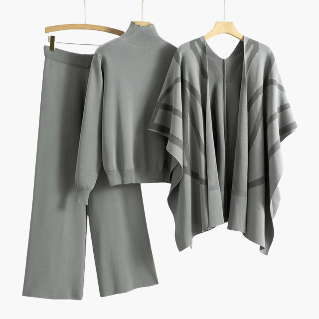 Ensemble Cardigan Maille Femme – Veste & Pantalon Taille Unique | Emery Cardigan Set Hiver