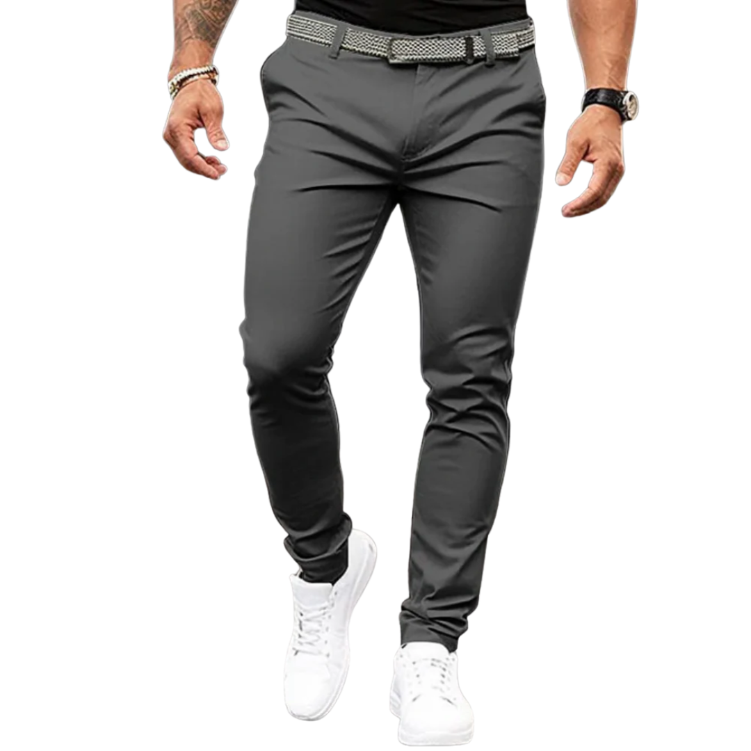 Oliver pantalon homme confortable coupe slim stretch style habillé