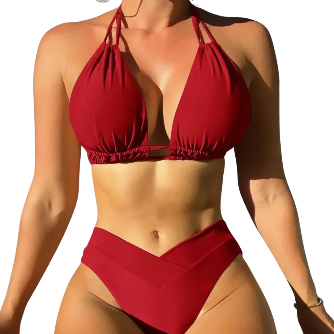 Séréna | bikini femme avec haut triangle et slip en V