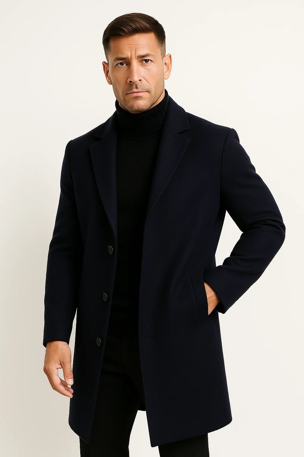 Trench Coat Homme Mi-Long – Coupe Sophistiquée Légère | Adrian Trenchcoat Automne