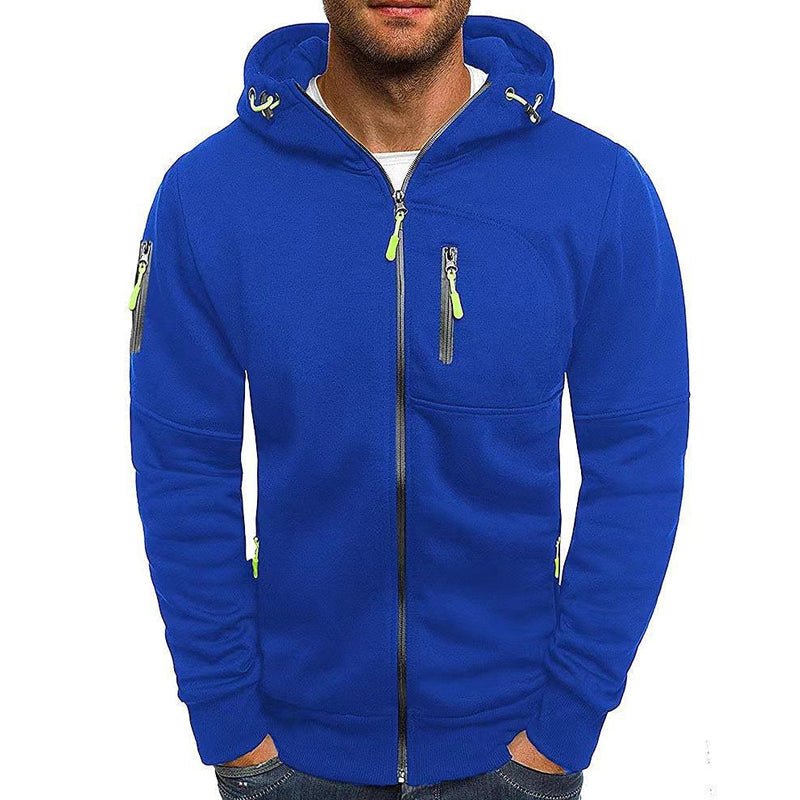 Sweatshirt Zippé Homme Capuche – Veste Légère Polyvalente | Jaxson Hoodie Jacket Automne