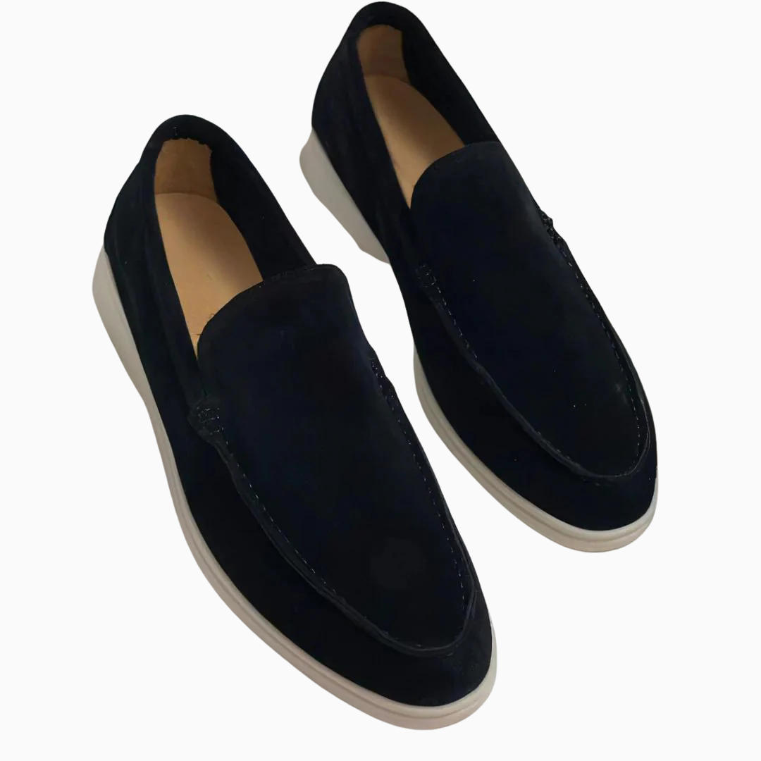Mocassins Homme Slip-On Suédine – Bout Arrondi Semelle Légère | Casual & Élégant