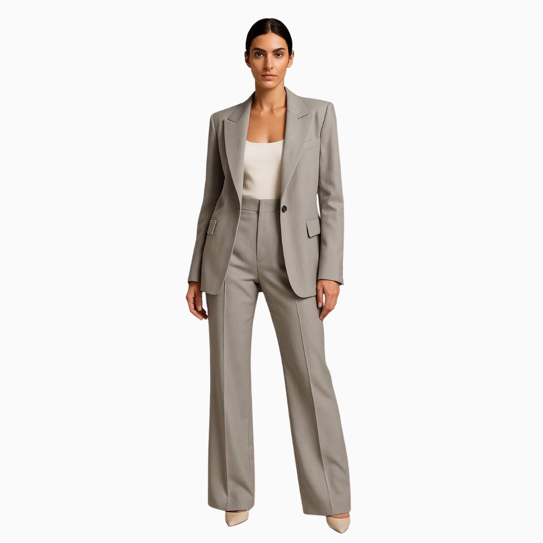 Ensemble Femme Blazer Structuré & Pantalon Taille Haute | Élégance au Quotidien