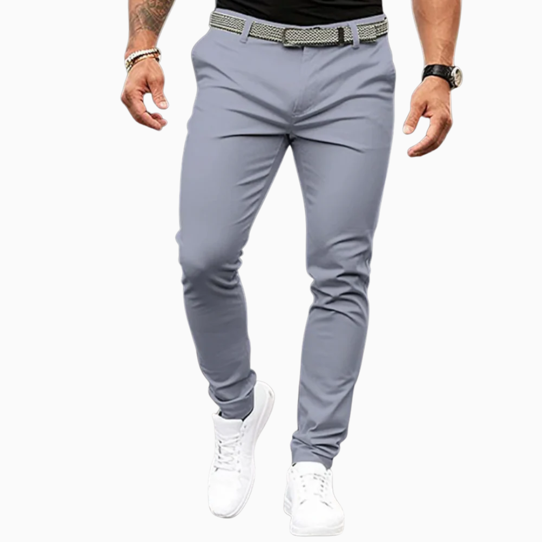 Oliver pantalon homme confortable coupe slim stretch style habillé