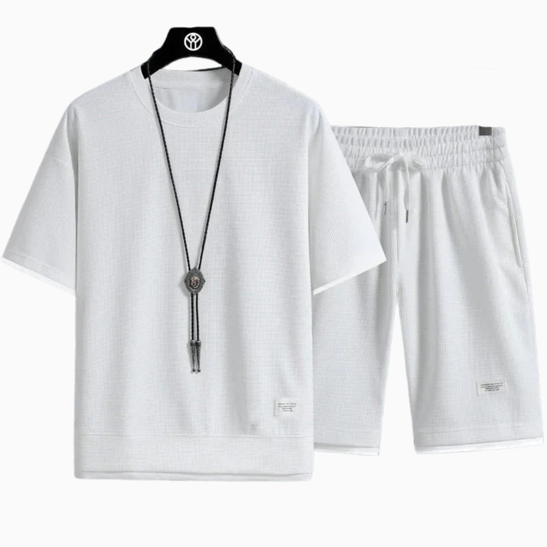Elio | Ensemble homme été léger avec texture moderne coupe relax