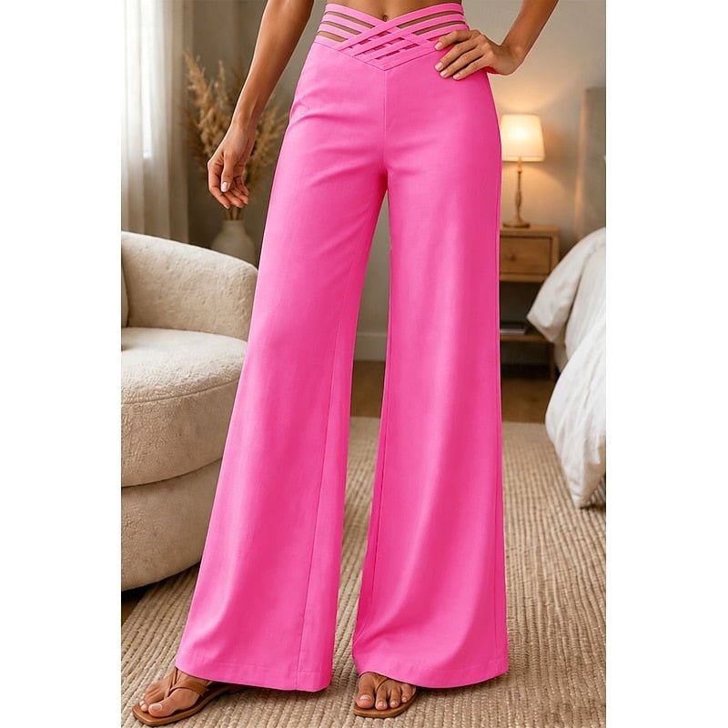 Andrea | Elegant High-Waist Wide-Leg Trousers