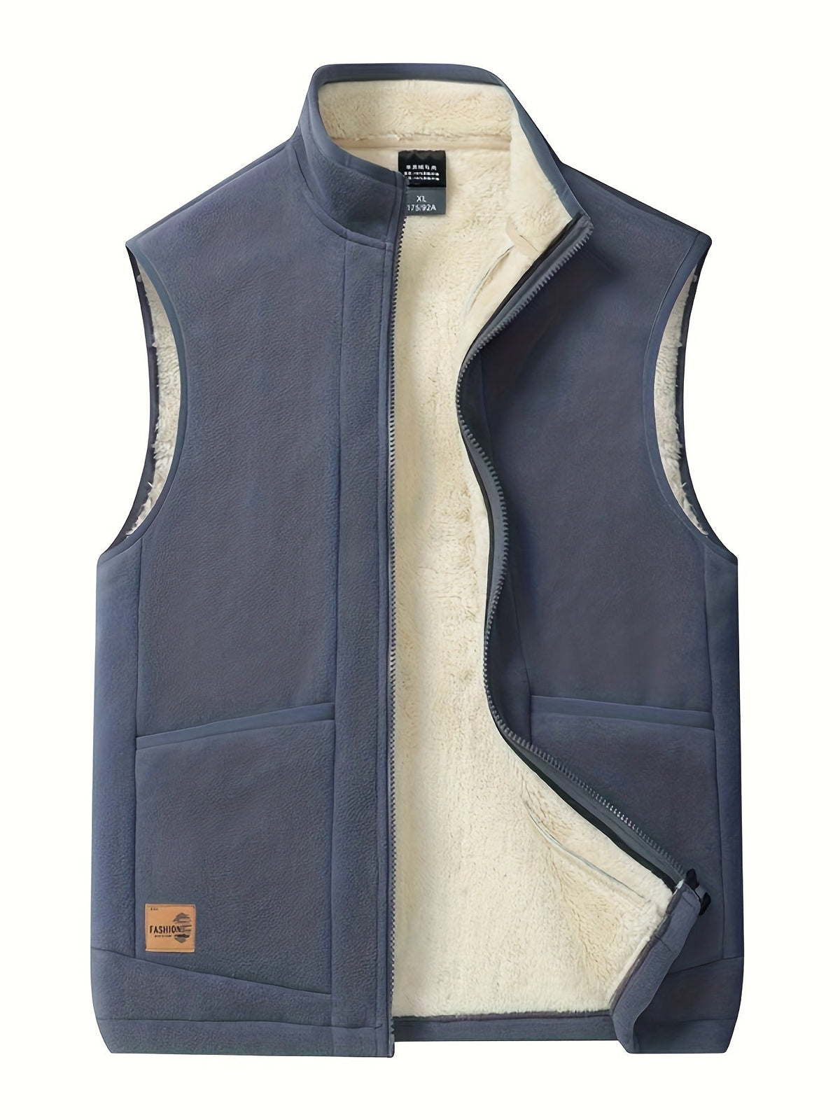 Gilet Homme Sans Manches Doublure Polaire – Fermeture Zippée Poches Zippées | Légèreté & Chaleur