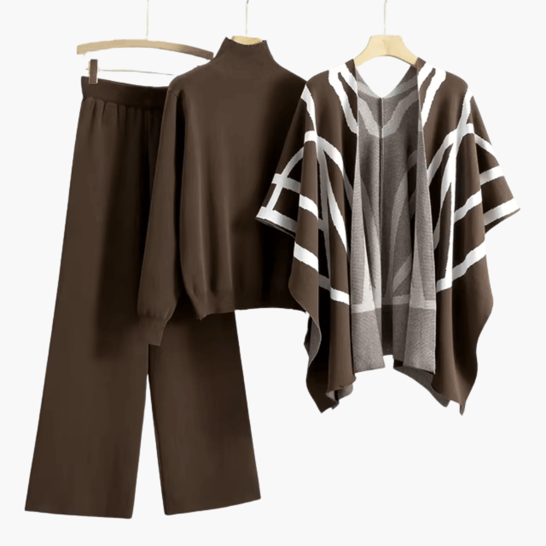 Ensemble Cardigan Maille Femme – Veste & Pantalon Taille Unique | Emery Cardigan Set Hiver