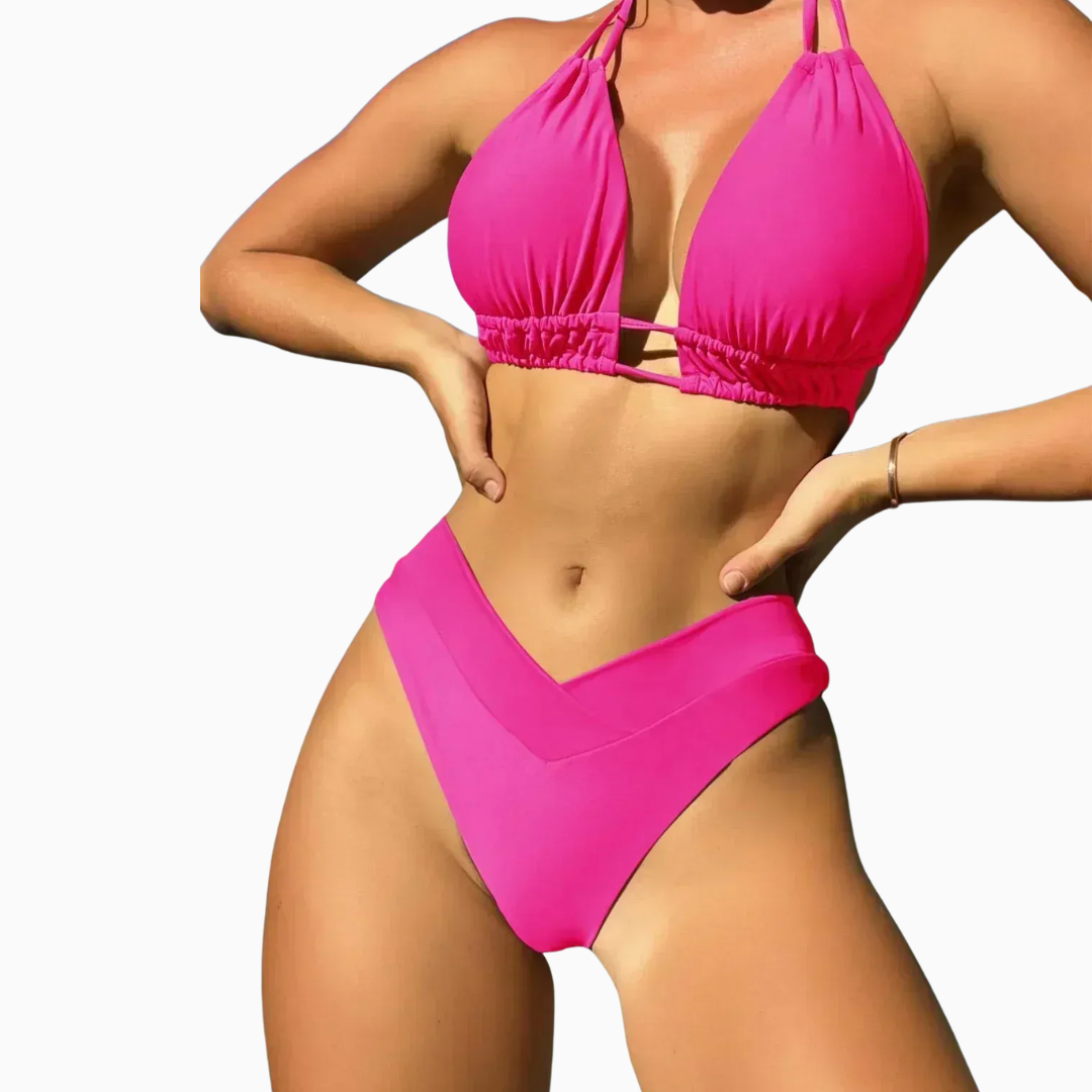 Séréna | bikini femme avec haut triangle et slip en V