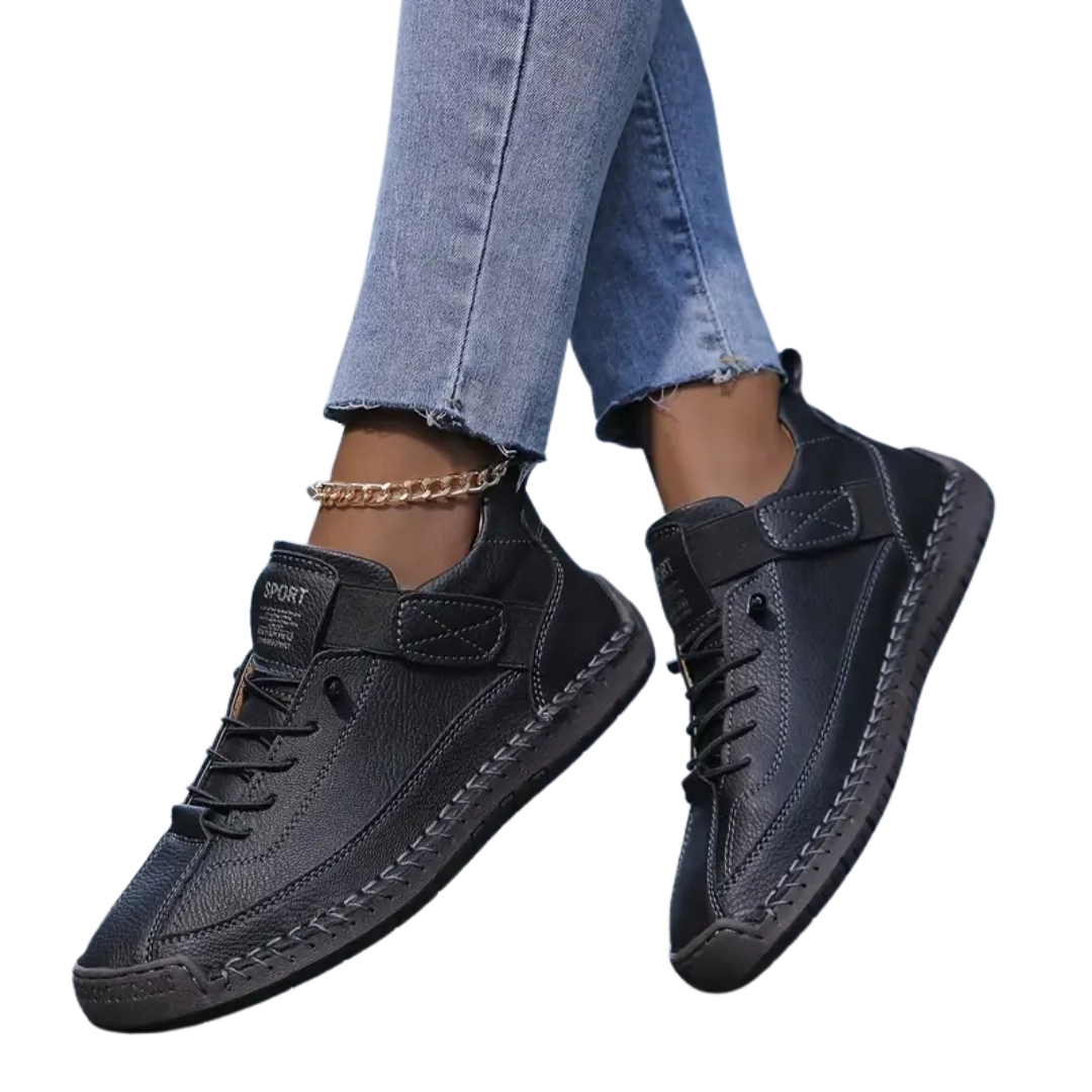 Baskets femme casual à lacets style sport confortable