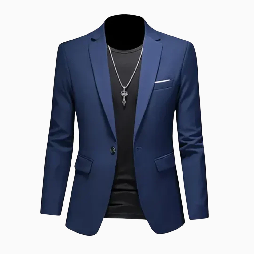 Milan blazer homme à bouton avec poche poitrine et poches latérales style élégant moderne
