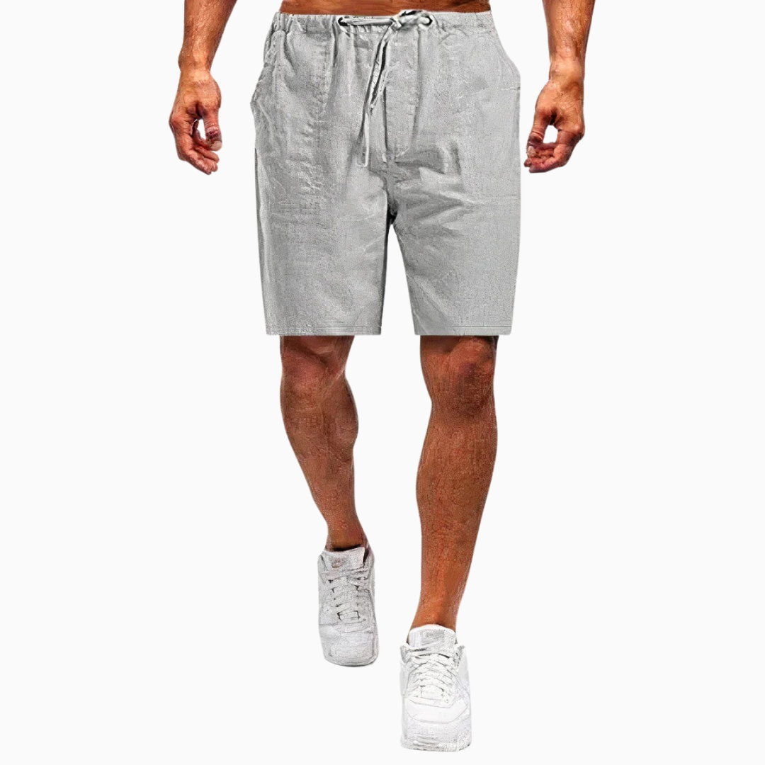 Luca short homme léger été taille élastique confort style décontracté plage