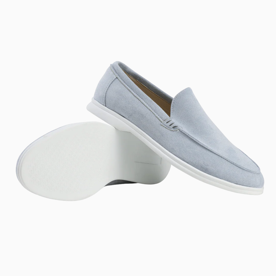 Mocassins Homme Slip-On Suédine – Bout Arrondi Semelle Légère | Casual & Élégant