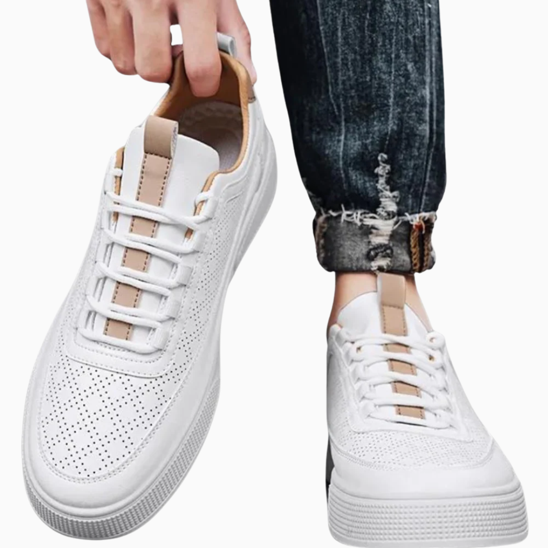 Luca sneakers homme perforées semelle épaisse style moderne