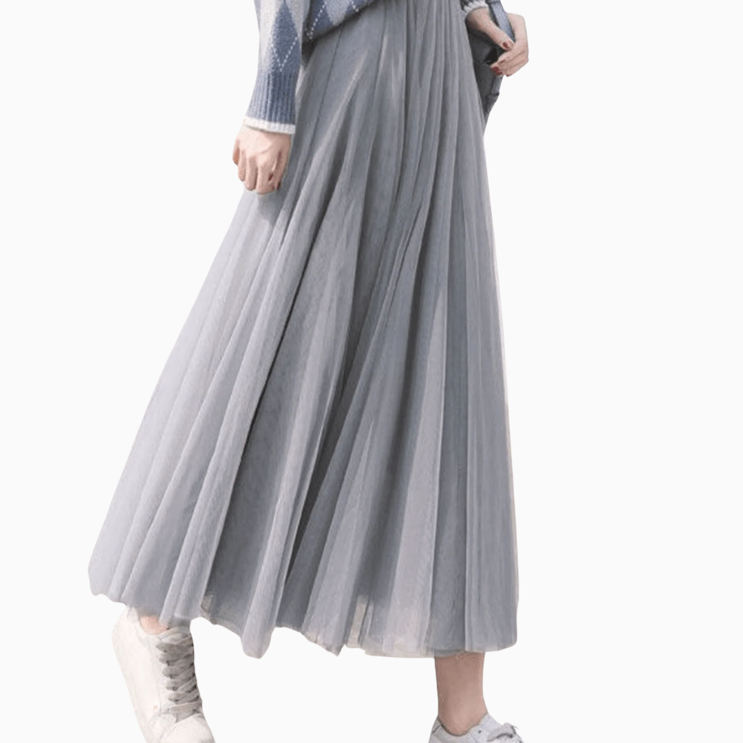 Jupe Longue Tulle Femme – Taille Haute Superposée Fluide | Légère pour les Beaux Jours