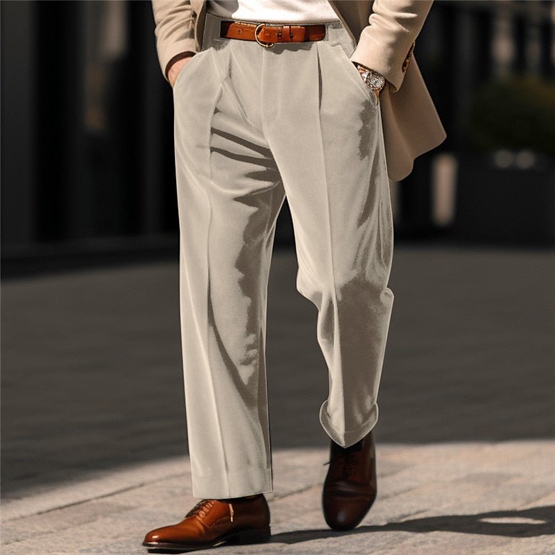 Pantalon Droit Homme Tailleur Raffiné – Coupe Classique Premium | Derek Pantalon Bureau