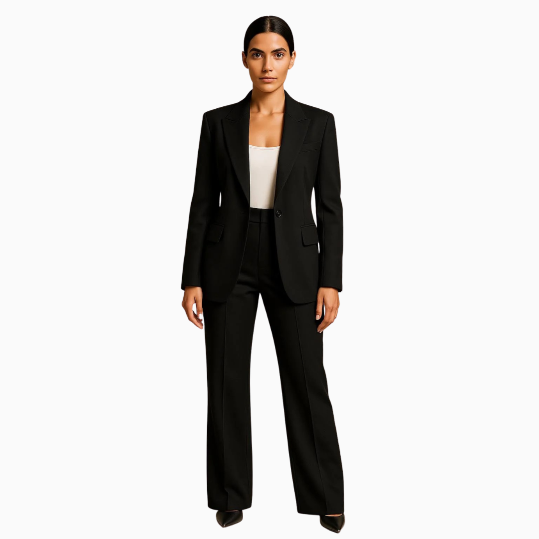 Ensemble Femme Blazer Structuré & Pantalon Taille Haute | Élégance au Quotidien