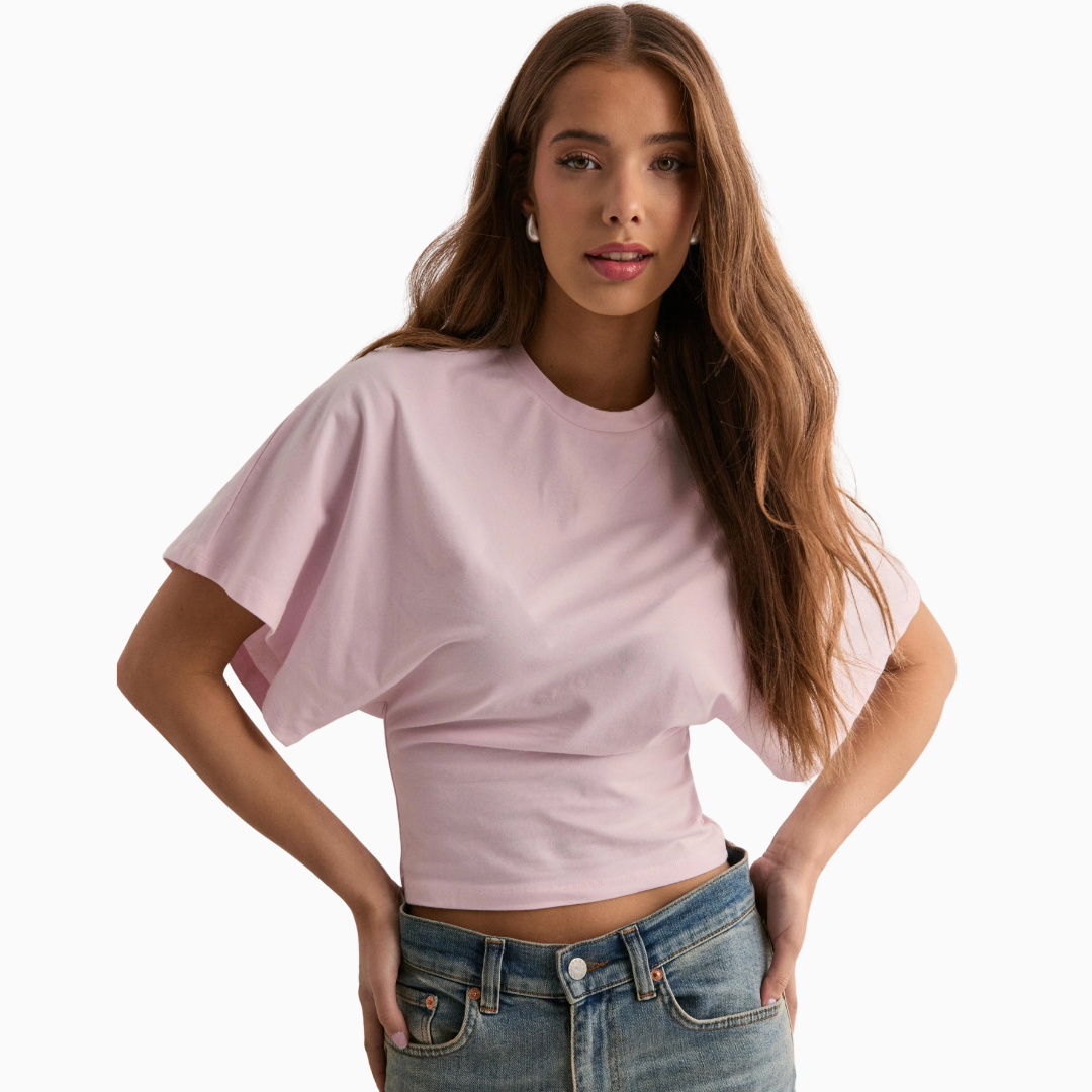Top Femme Manches Chauve-Souris – Taille Ajustée Coupe Fluide | Tendance & Féminin