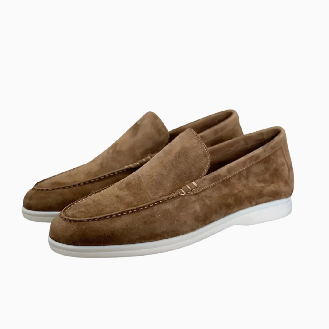 Mocassins Homme Effet Suédine – Slip-On Semelle Légère | Élégance Casual au Quotidien