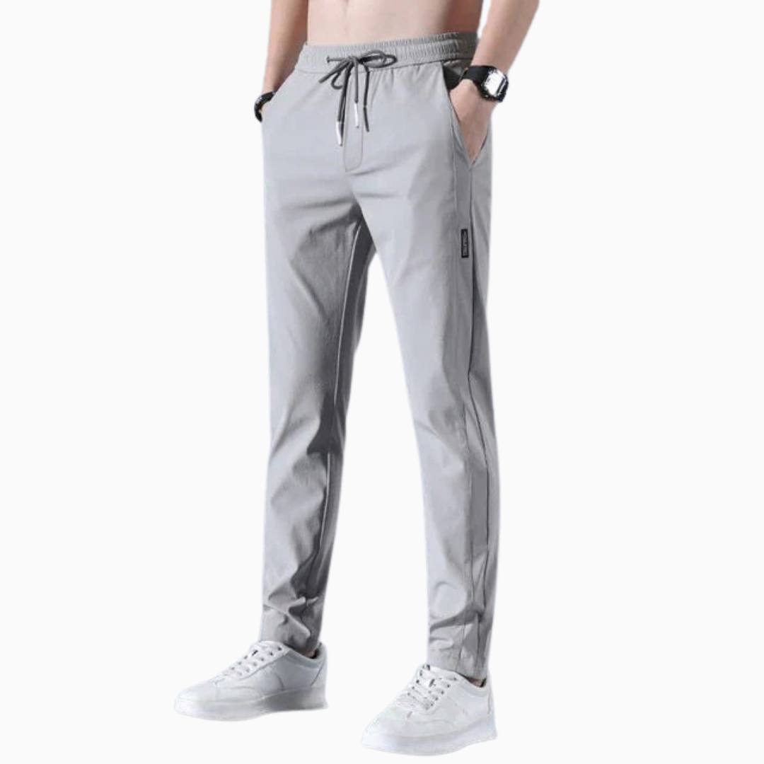 Noah pantalon homme léger stretch taille élastique coupe ajustée style moderne confort