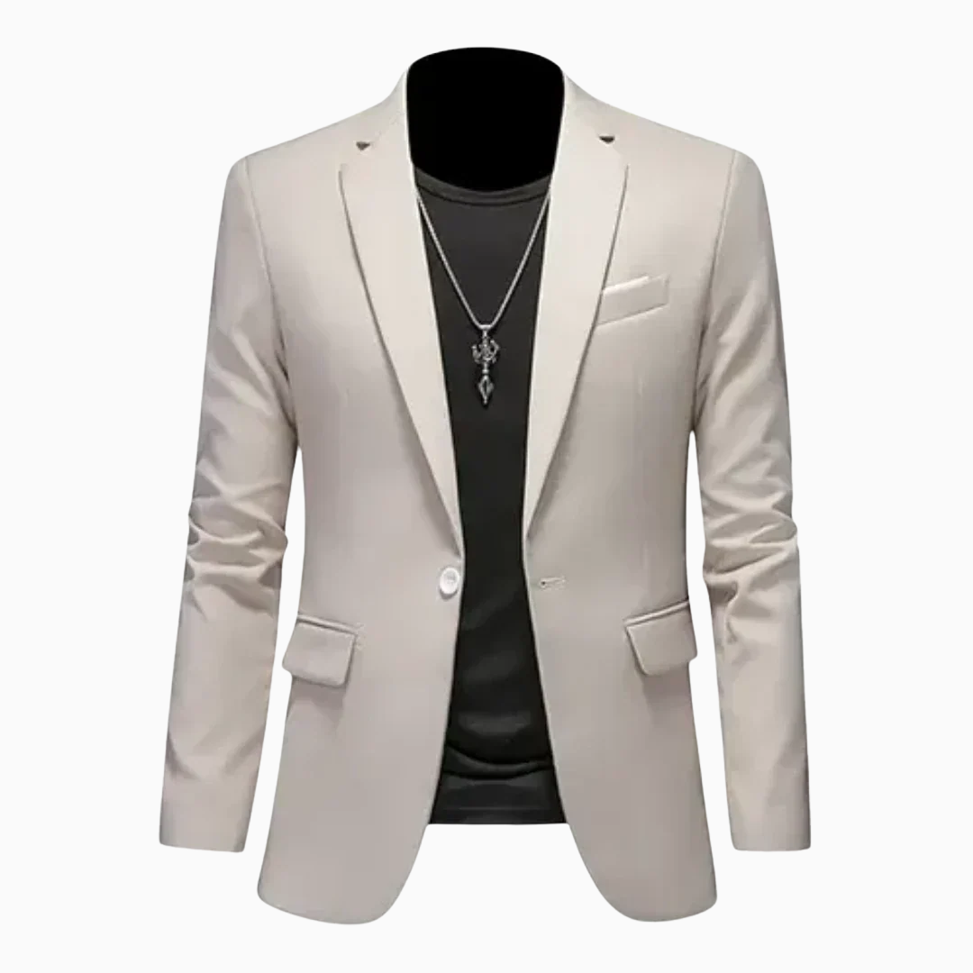 Milan blazer homme à bouton avec poche poitrine et poches latérales style élégant moderne