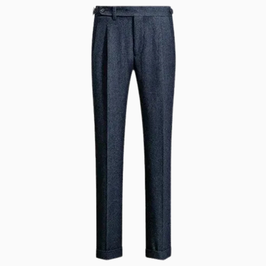 Pantalon Homme Plis Avant – Coupe Droite Tissu Structuré | Élégance au Quotidien