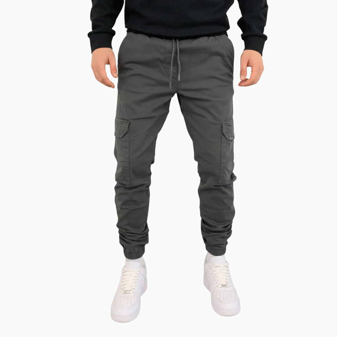 Pantalon Cargo Jogger Homme – Coupe Slim Taille Élastique | Casual & Urbain
