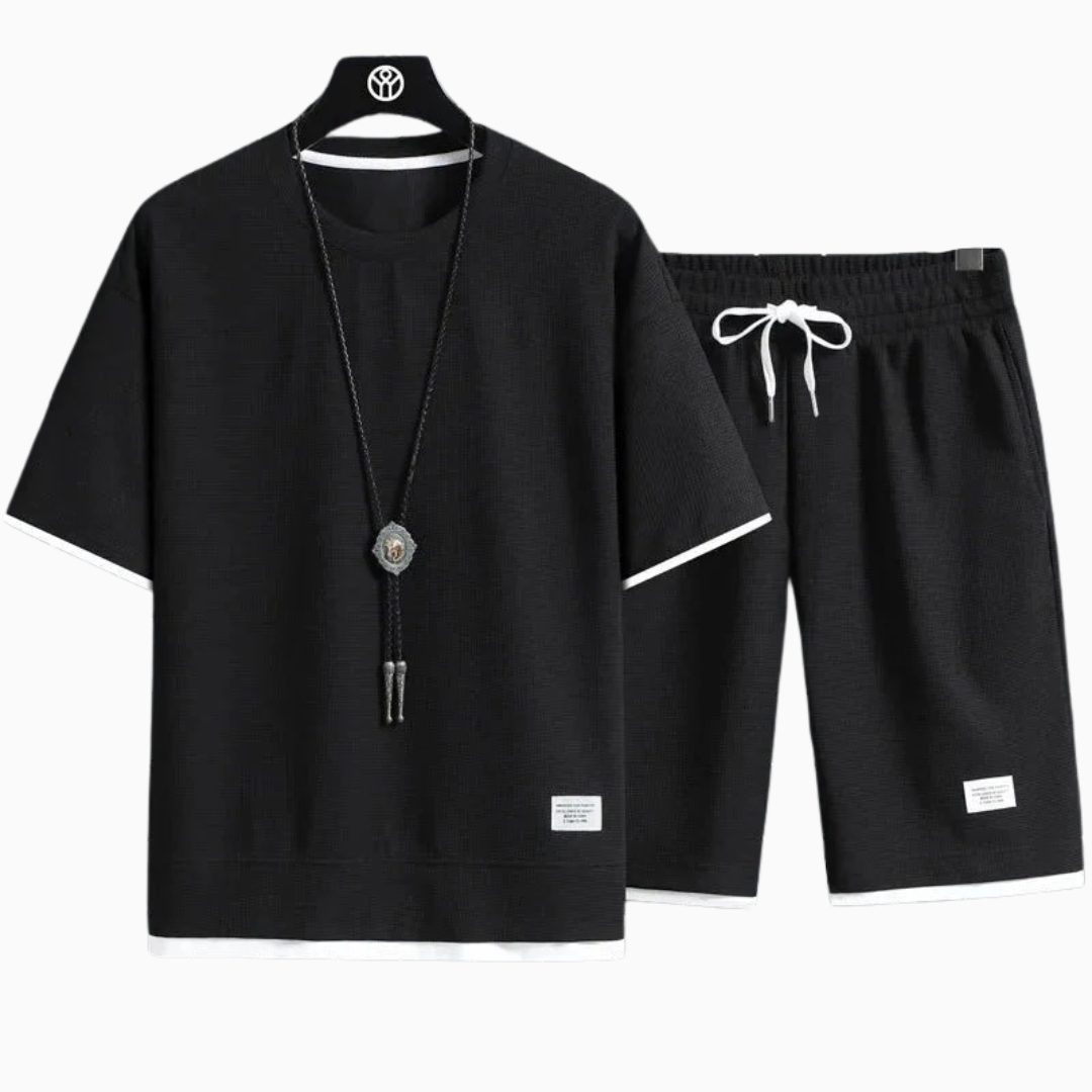 Elio | Ensemble homme été léger avec texture moderne coupe relax