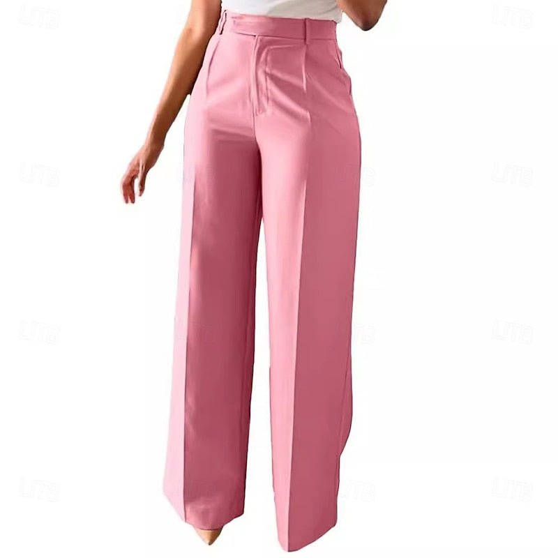 Emery | Elegant High-Waist Straight-Leg Trousers