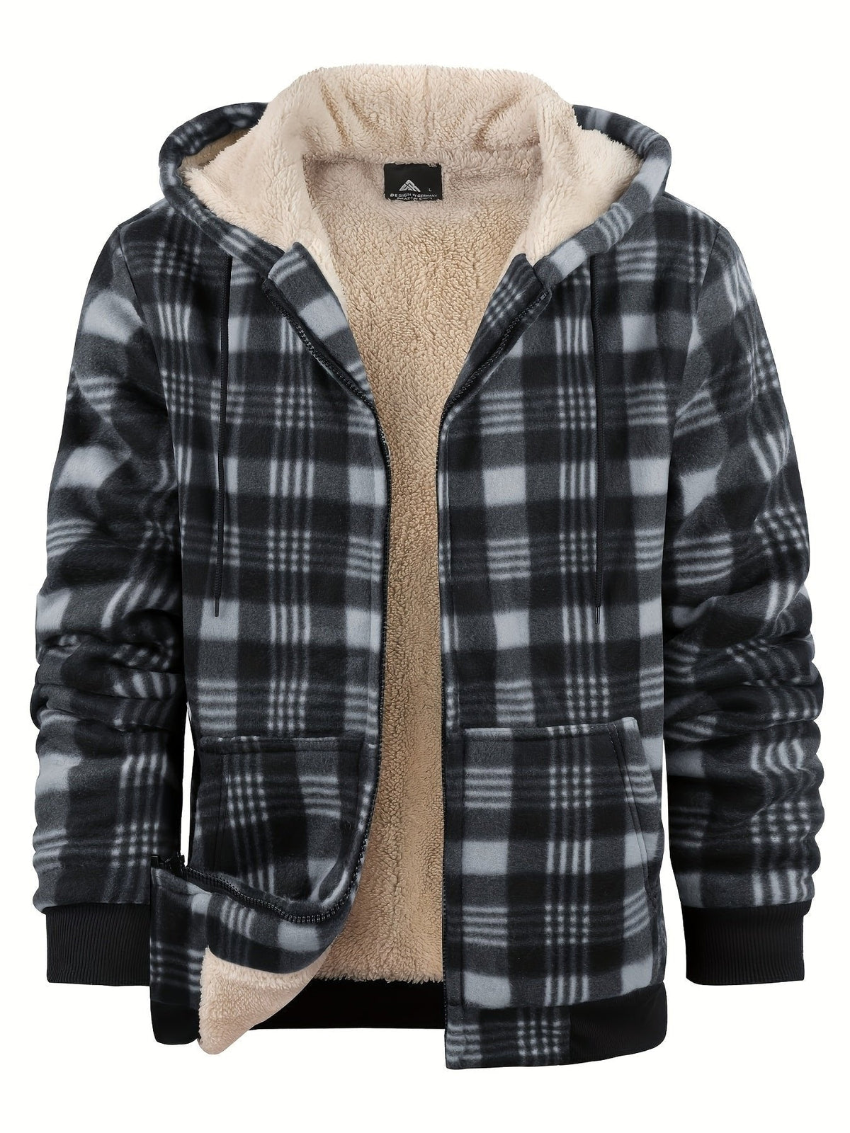 Veste Carreaux Homme Capuche Zippée – Coupe Décontractée | Adriel Lumberjack Automne Hiver