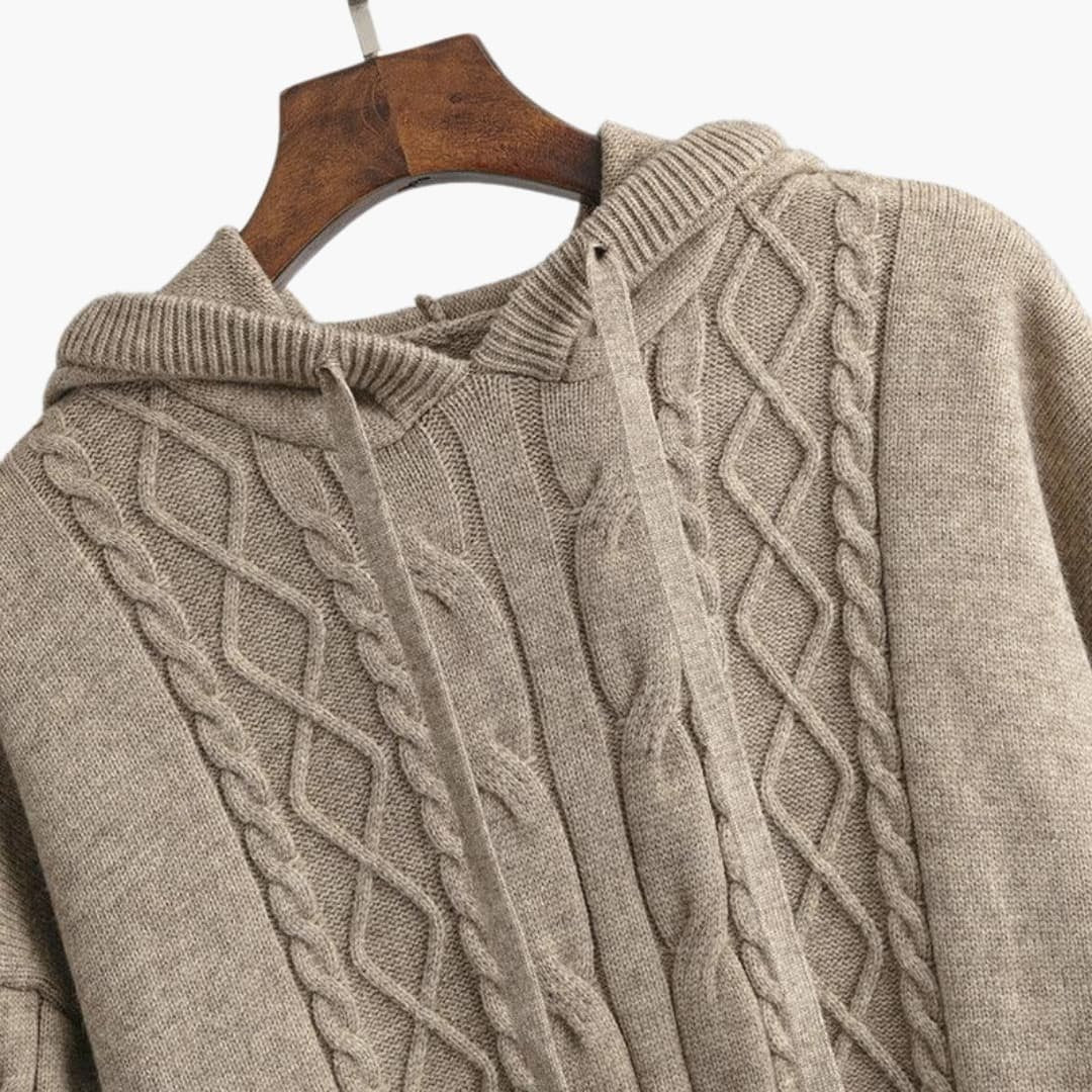 Ensemble Hoodie Oversize & Pantalon Large Femme – Maille Douce Taille Unique | Natalie Hiver