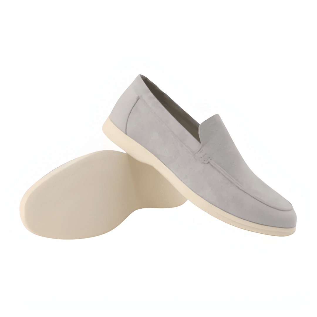 Mocassins homme en suède à enfiler chaussures légères confortables style casual