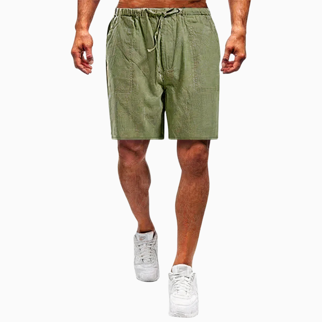 Luca short homme léger été taille élastique confort style décontracté plage