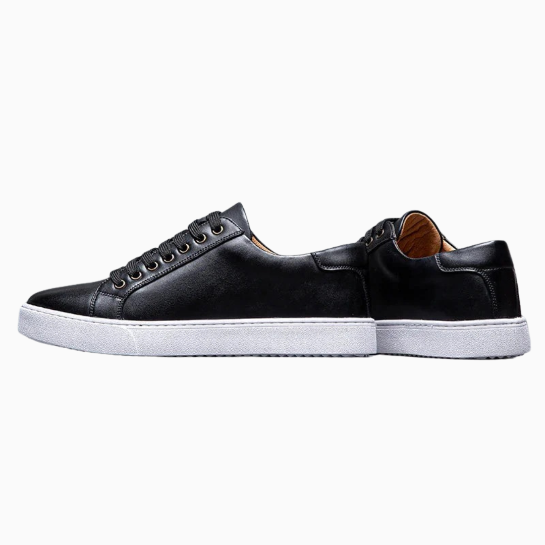 Baskets Homme Basses – Finition Cuir-Look Moderne | Style Casual Chic