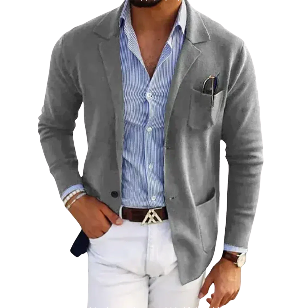 Blazer Homme – Fermeture Boutonnée Poches Latérales | Élégance Décontractée au Quotidien