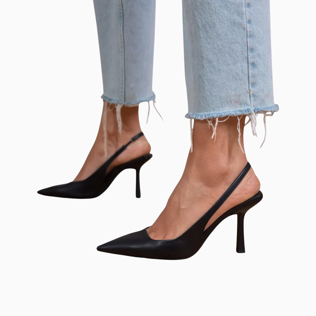 Escarpins Slingback Femme – Bout Pointu Talon Fin Épuré | Silhouette Élancée & Chic