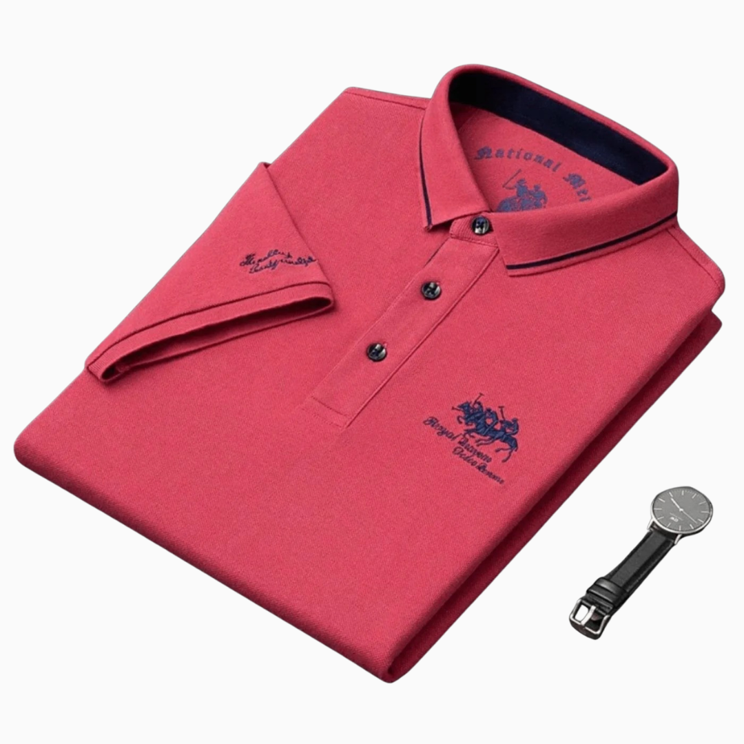 Polo Homme Classique – Coton Piqué Respirant Finition Contrastée | Casual Chic