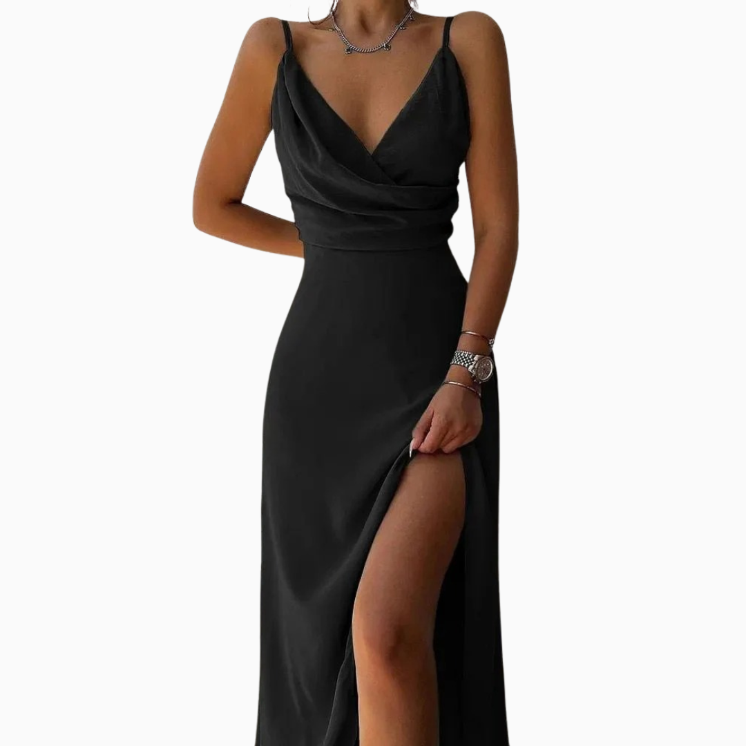 Robe Maxi Femme Sans Manches – Imprimé Floral Fente Latérale | Style Estival Chic