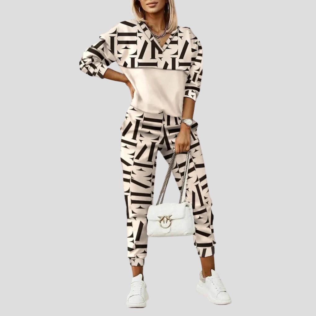 Ensemble Survetement Femme Moderne – Jogging Set Coordonné Confortable | Maria Tracksuit