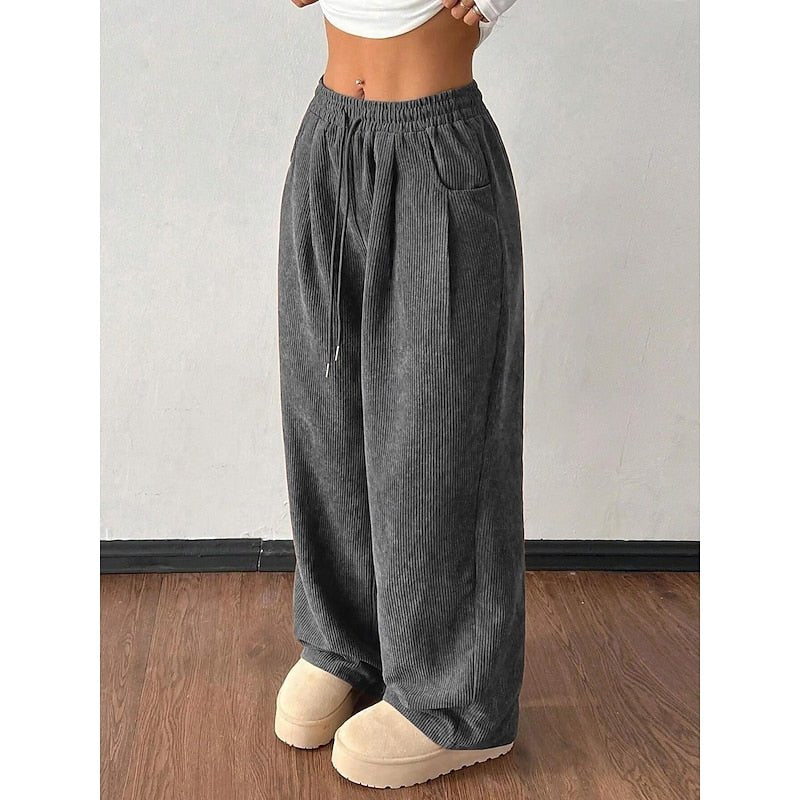 Pantalon Large Femme Taille Haute Noir – Jambe Ample Élégante | Milana Pantalon Palazzo