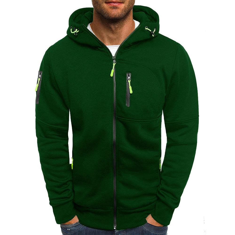 Sweatshirt Zippé Homme Capuche – Veste Légère Polyvalente | Jaxson Hoodie Jacket Automne