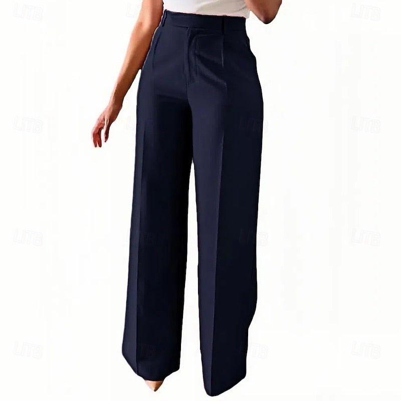 Emery | Elegant High-Waist Straight-Leg Trousers
