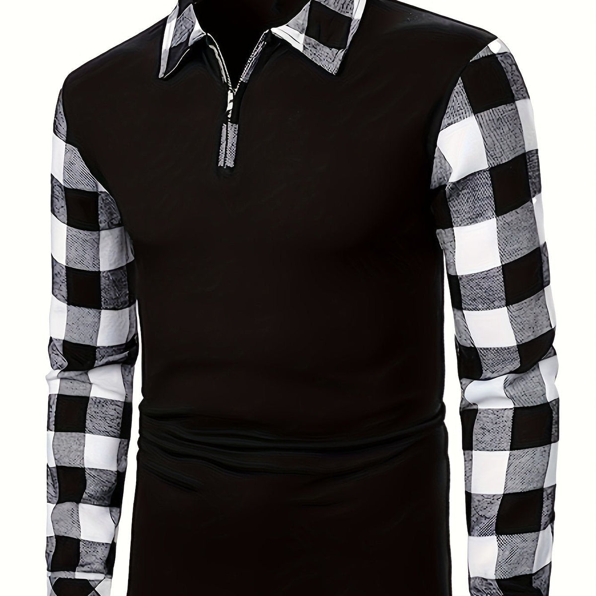 Veste Homme Demi-Zip Contrasté – Coupe Décontractée Légère | Adrian Lumberjack Automne