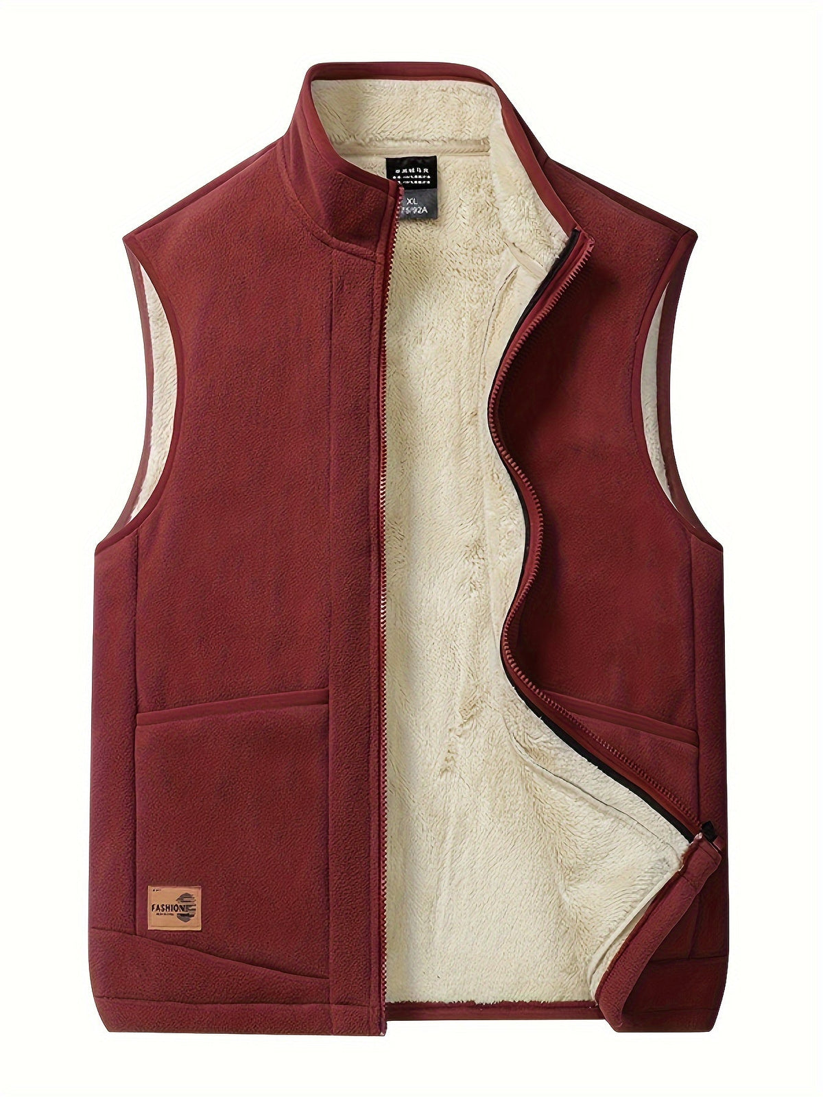 Gilet Homme Sans Manches Doublure Polaire – Fermeture Zippée Poches Zippées | Légèreté & Chaleur