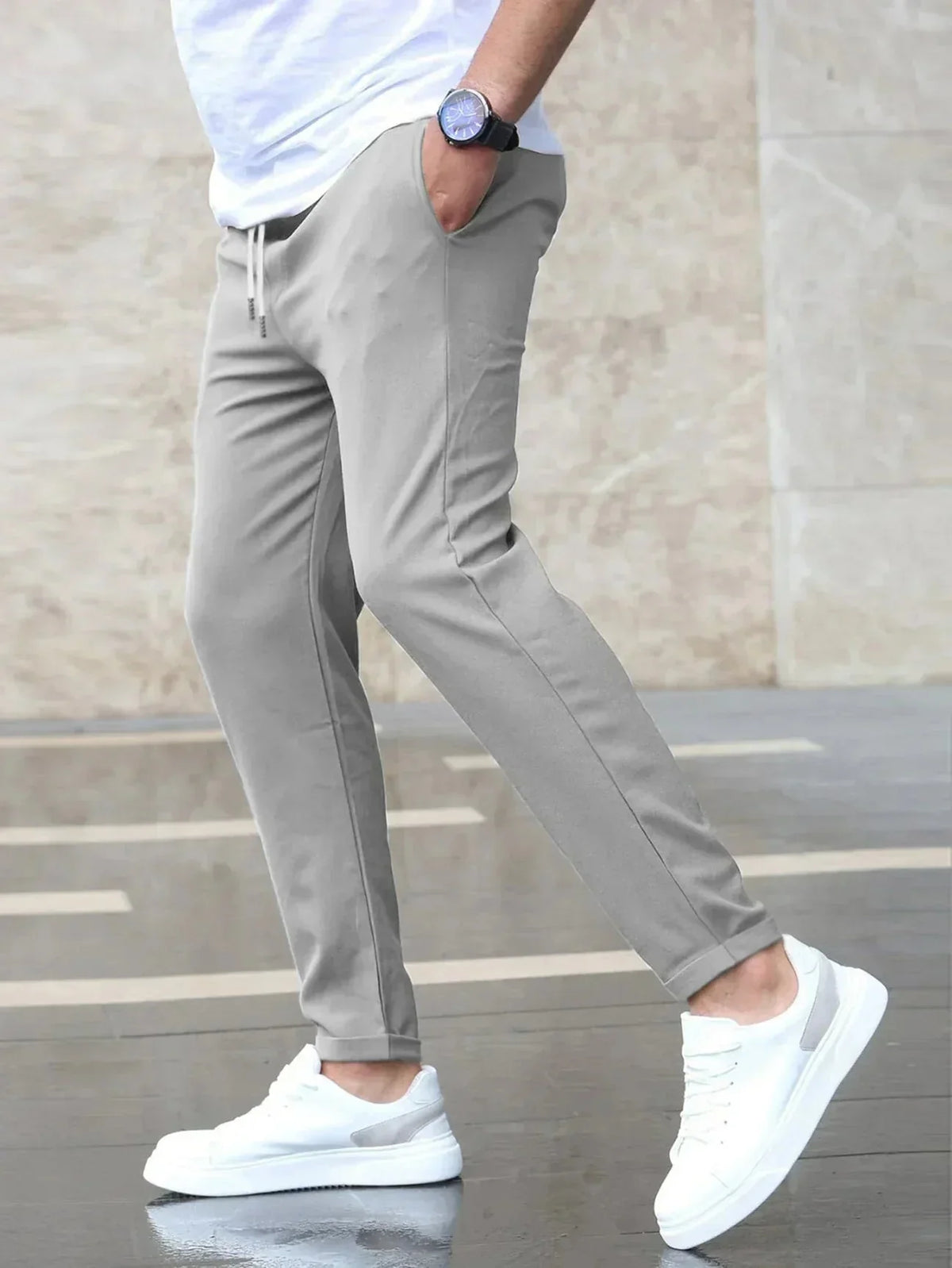 Pantalon Stretch Homme Premium – Coupe Confortable Élastique | Jason Pantalon Décontracté