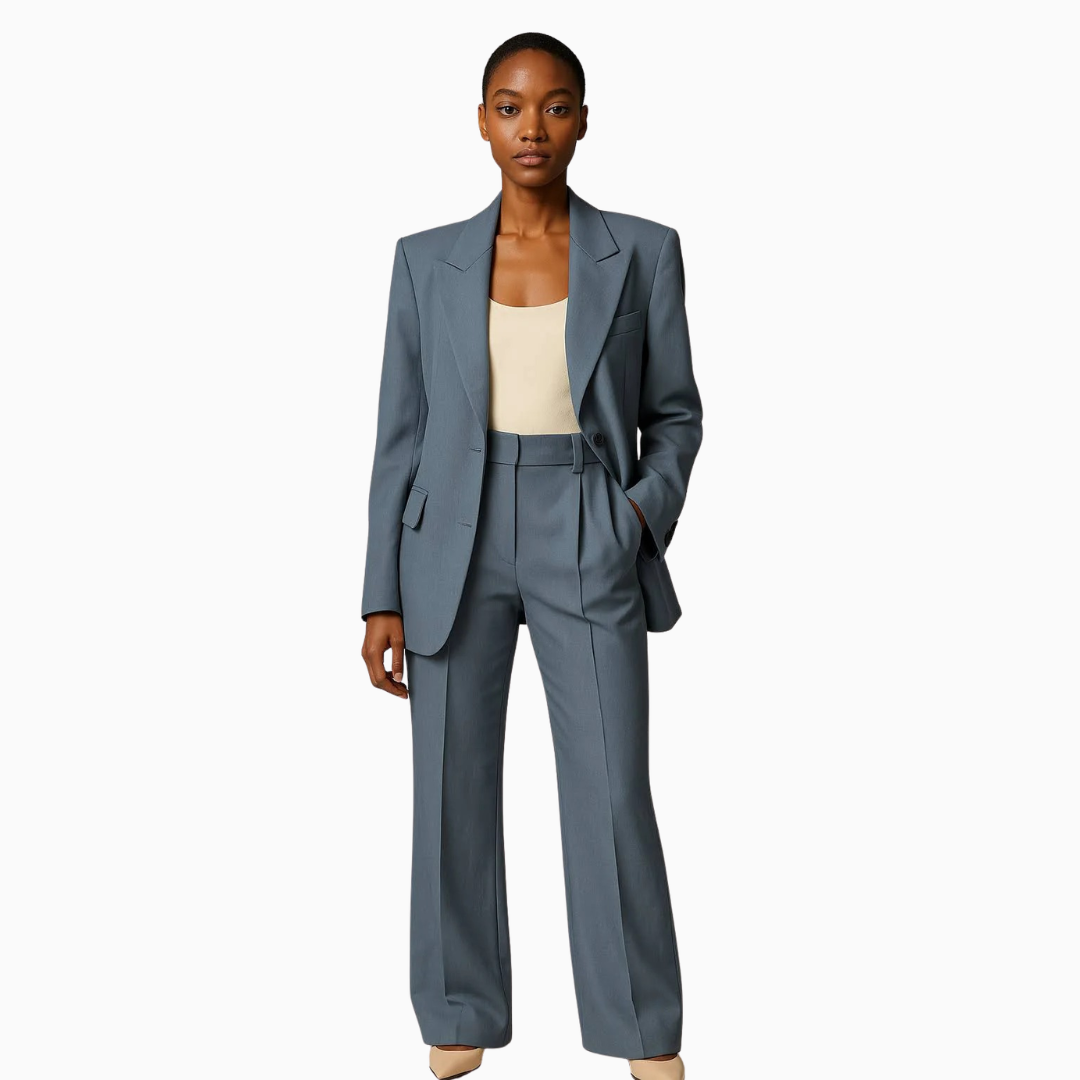 Ensemble Femme Blazer Structuré & Pantalon Taille Haute | Élégance au Quotidien