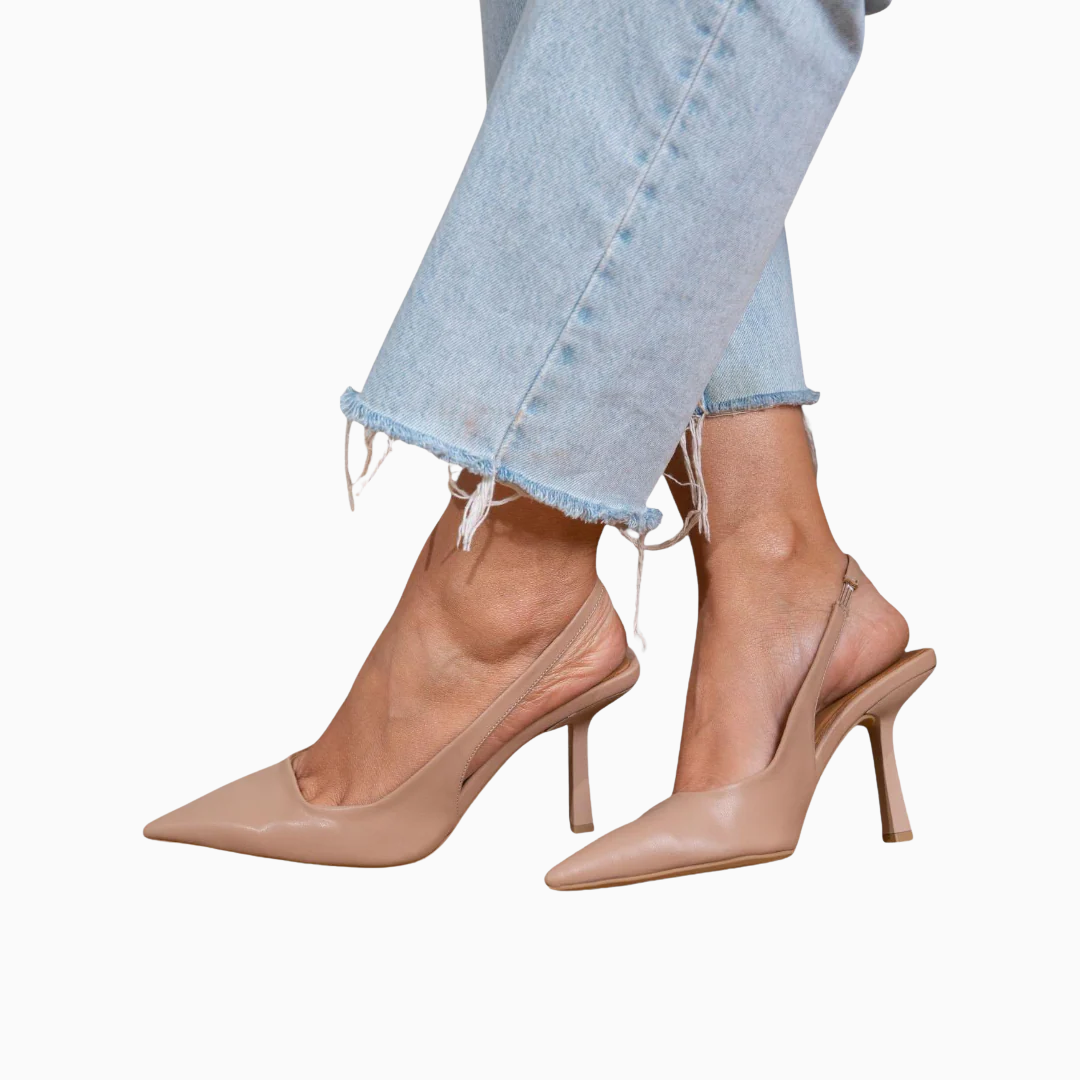 Escarpins Slingback Femme – Bout Pointu Talon Fin Épuré | Silhouette Élancée & Chic