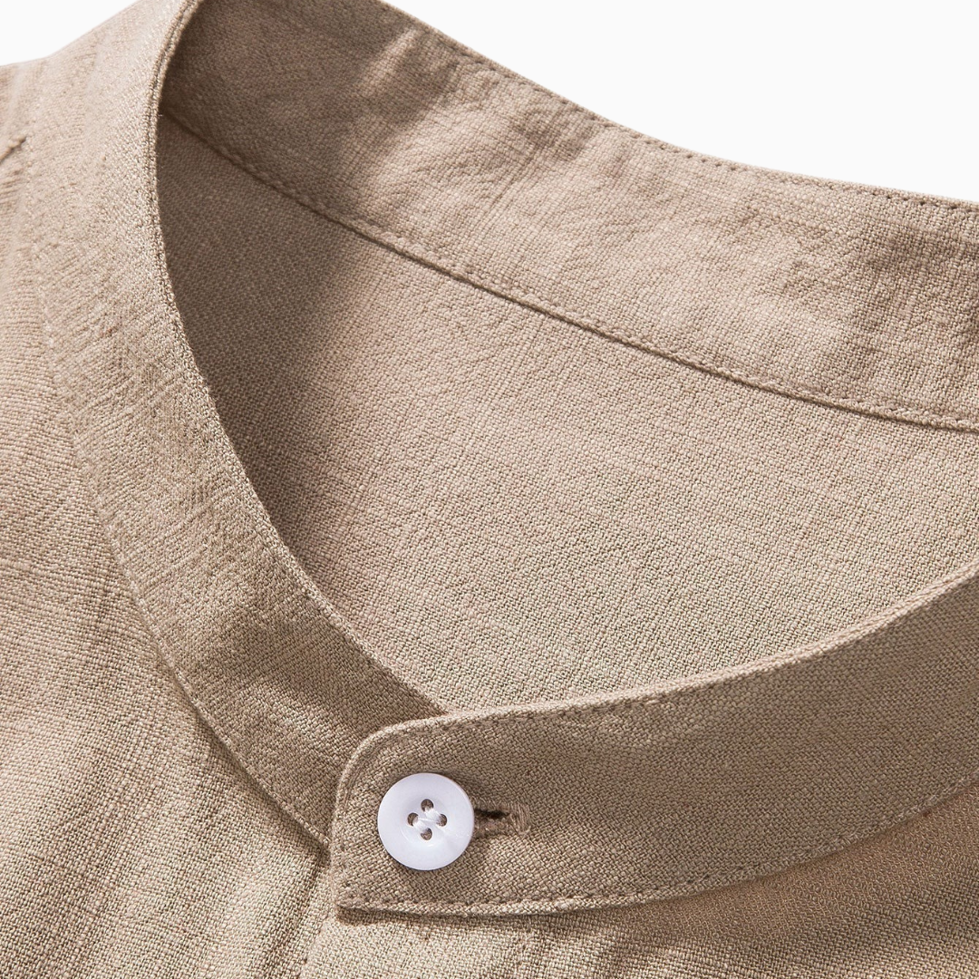 Ensemble Lin Homme Été – Chemise & Pantalon Léger Respirant | Vacances & Casual